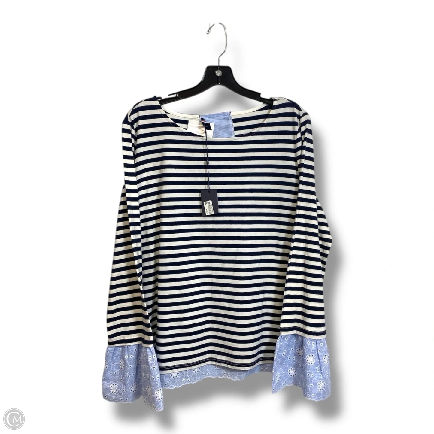 Top Long Sleeve By Tommy Hilfiger In Striped Pattern, Size: Xl