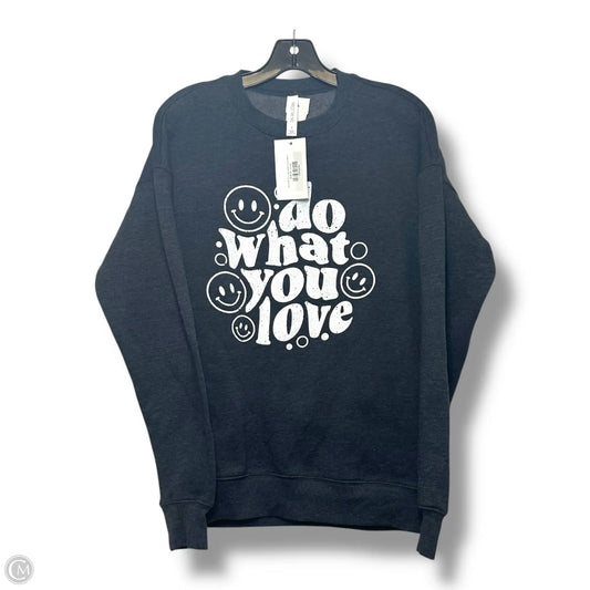 Sweatshirt Crewneck By Clothes Mentor In Grey, Size: S