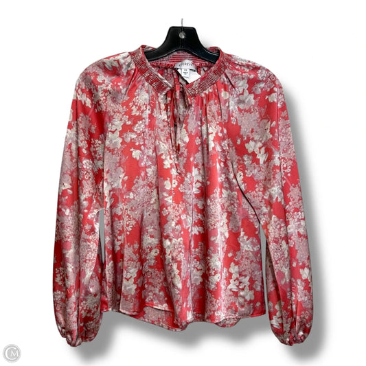 Top Long Sleeve By Evereve In Floral Print, Size: Xs