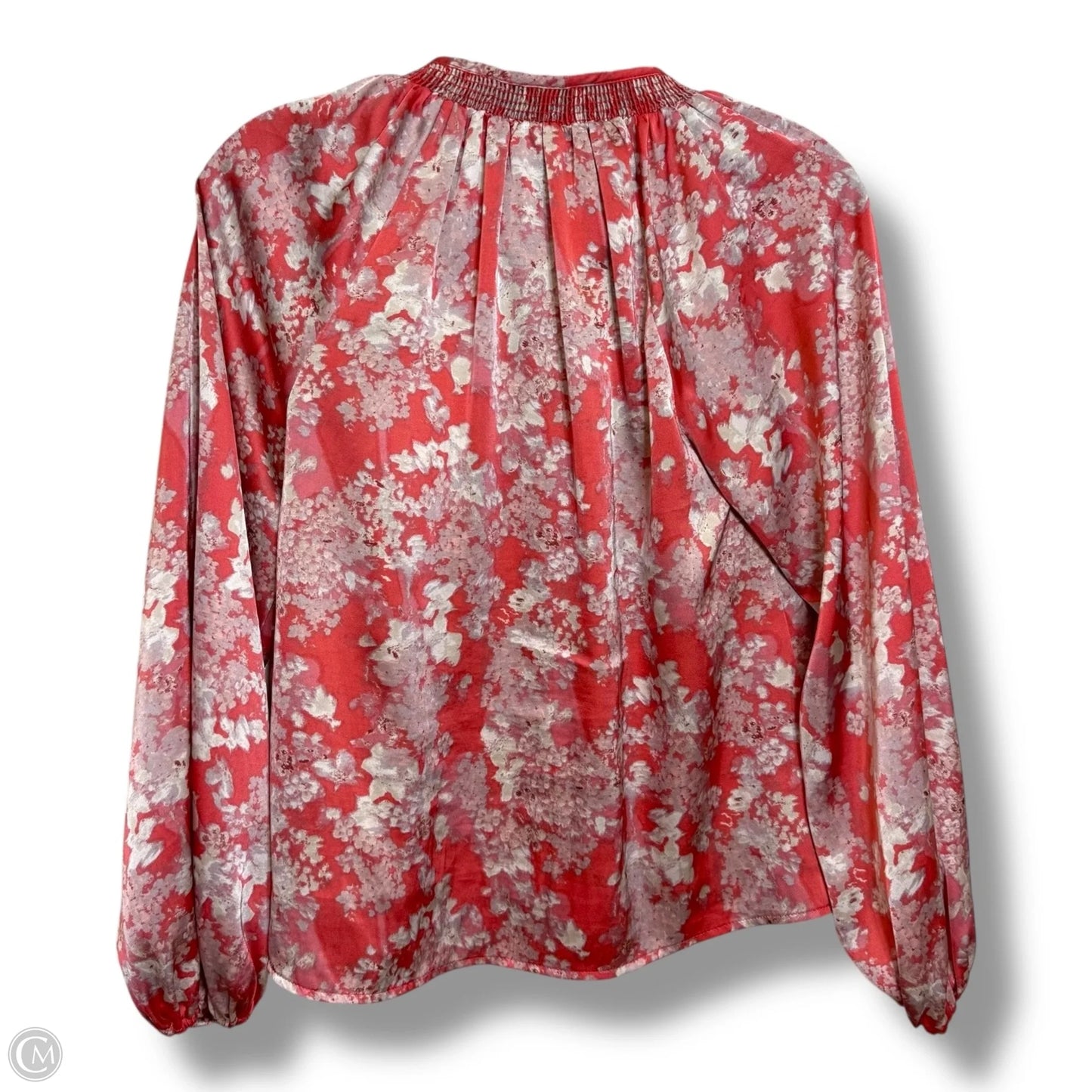 Top Long Sleeve By Evereve In Floral Print, Size: Xs