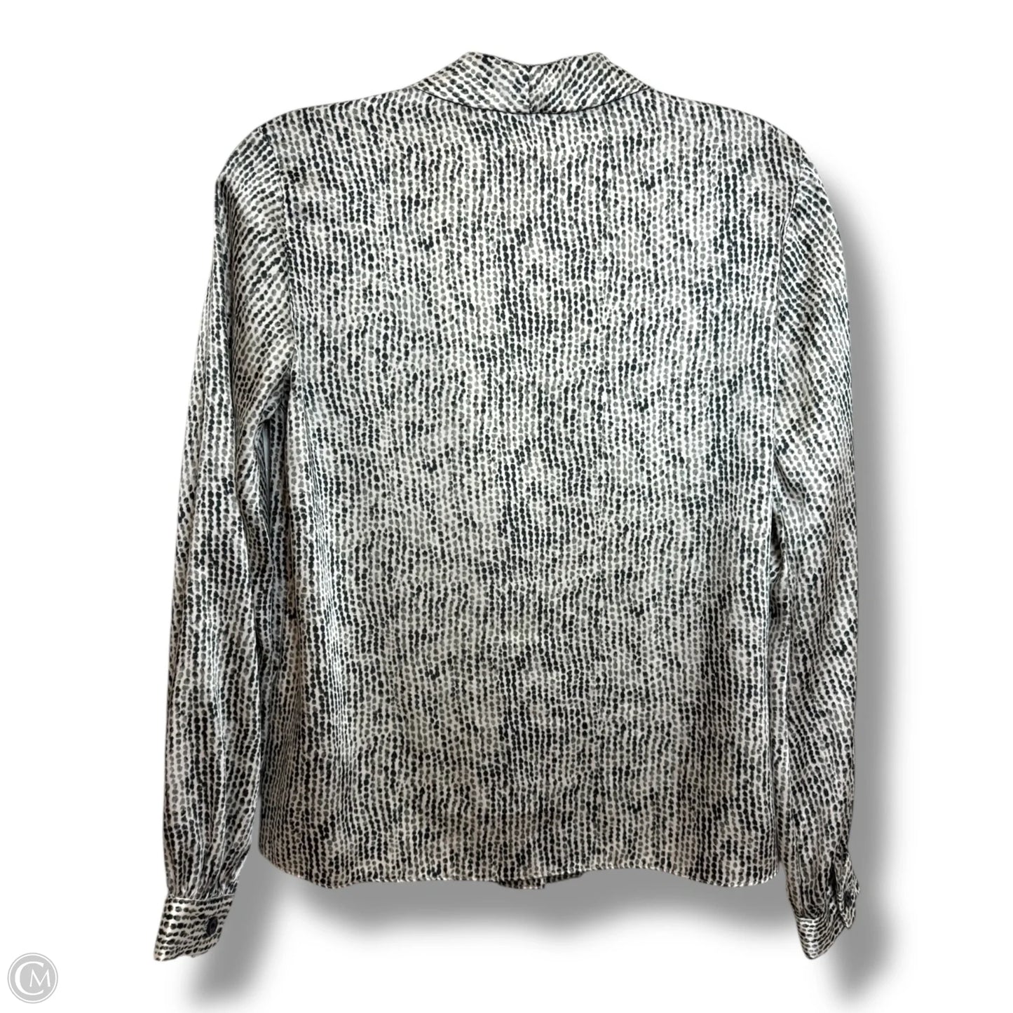 Blouse Long Sleeve By Top Shop In Black, Size: Xs