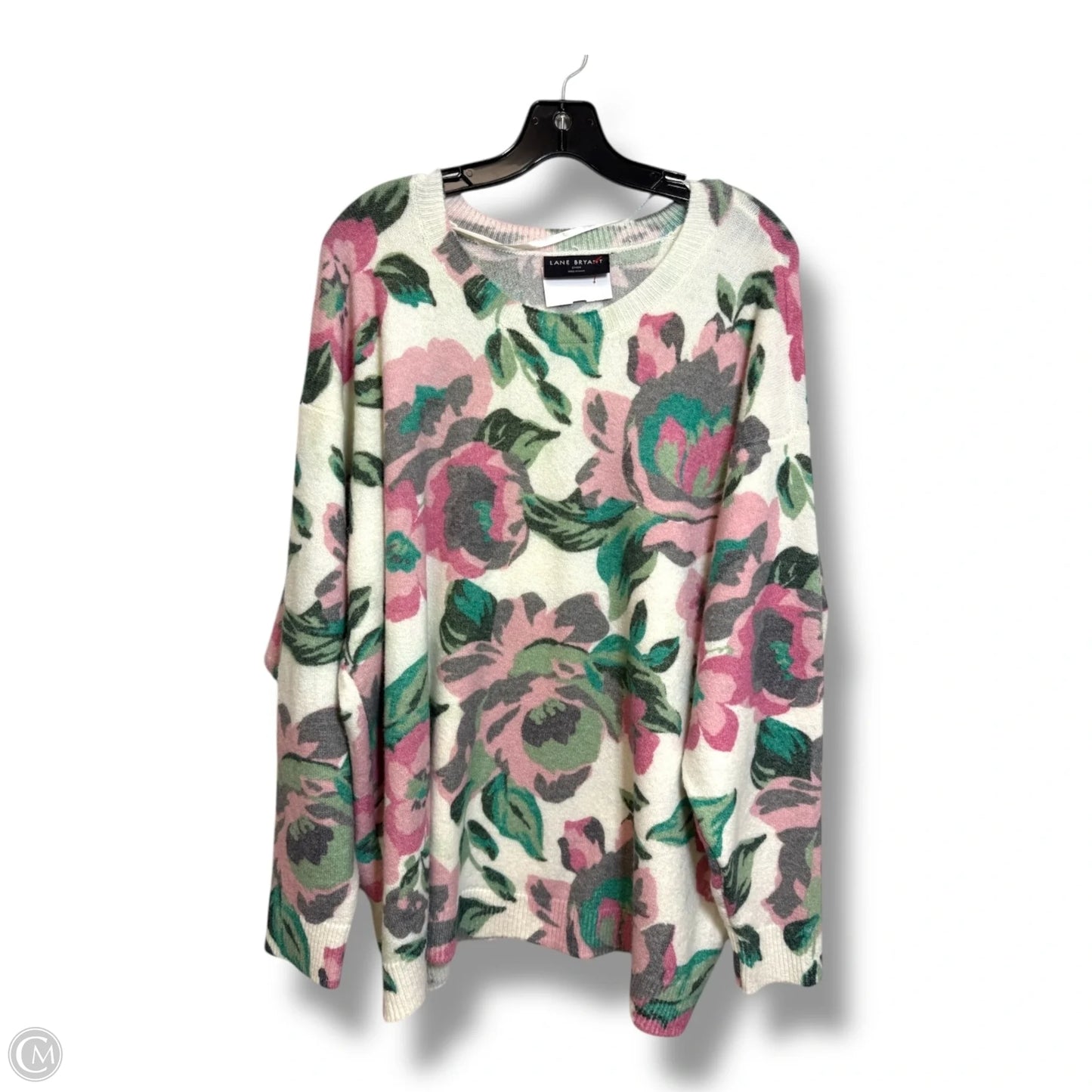 Sweater By Lane Bryant In Floral Print, Size: 3x
