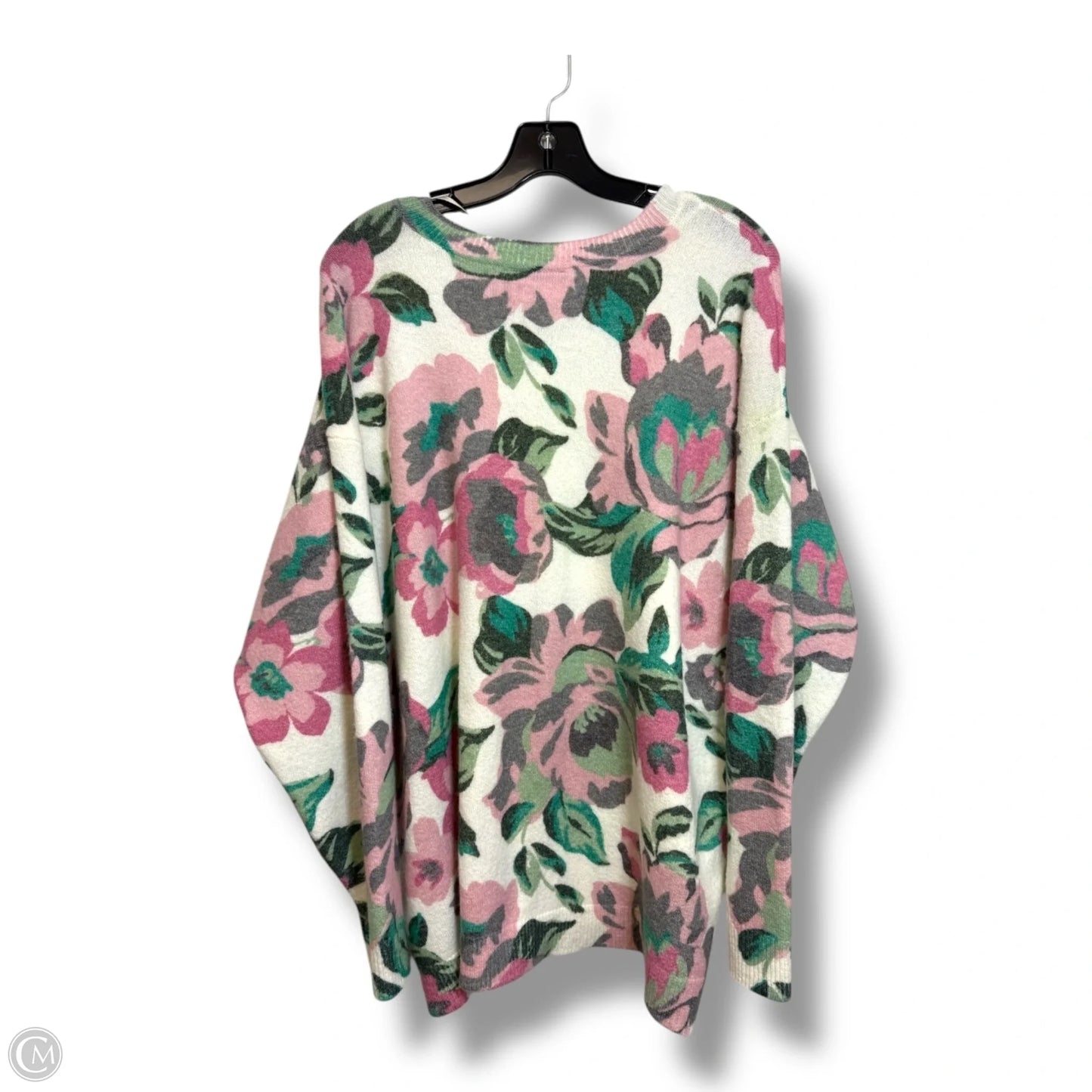 Sweater By Lane Bryant In Floral Print, Size: 3x