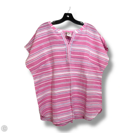 Top Short Sleeve By Talbots In Pink, Size: Xl