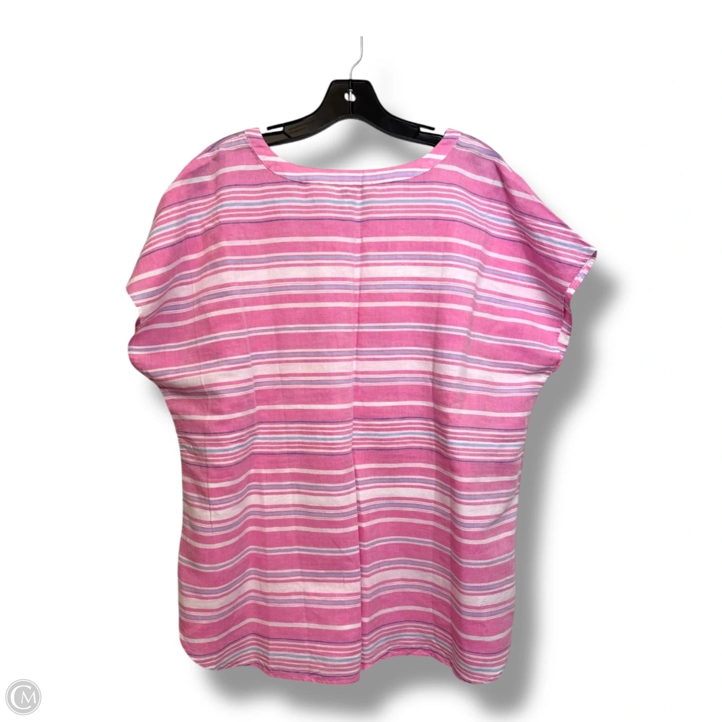 Top Short Sleeve By Talbots In Pink, Size: Xl