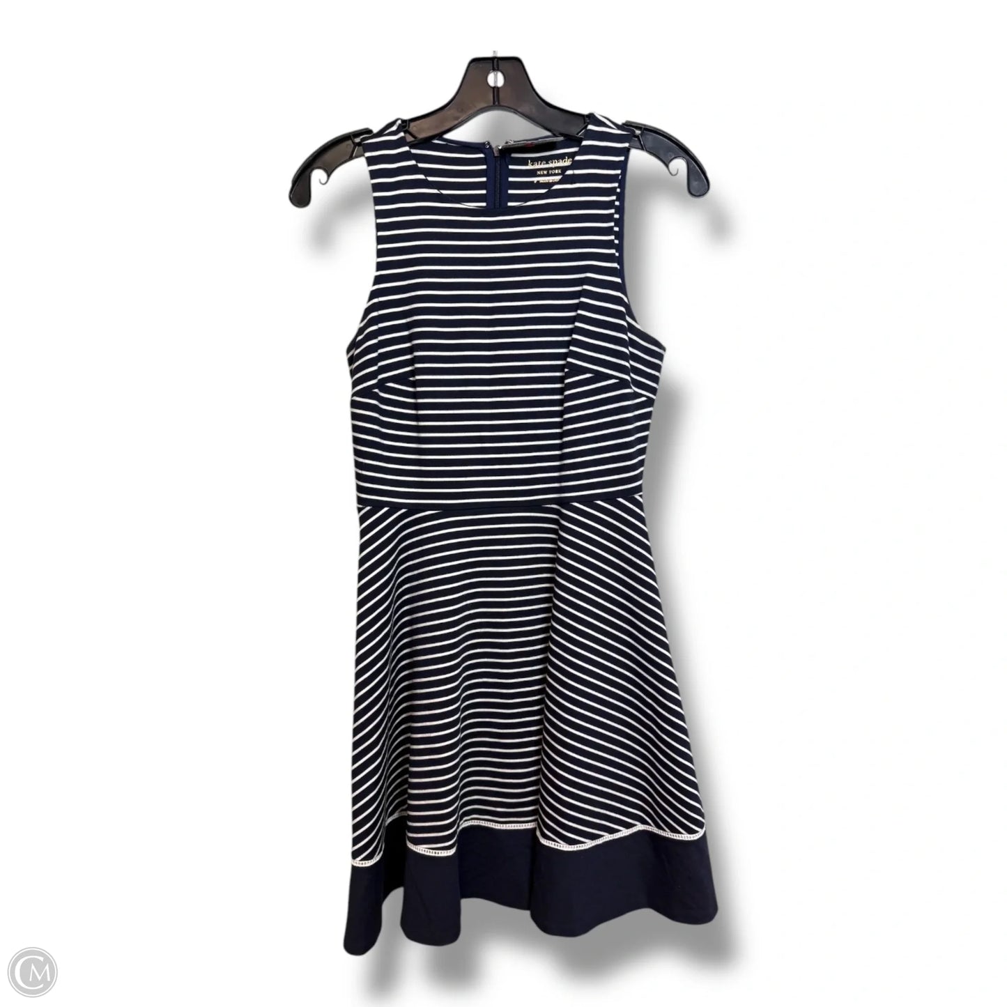 Dress Designer By Kate Spade In Striped Pattern, Size: 0