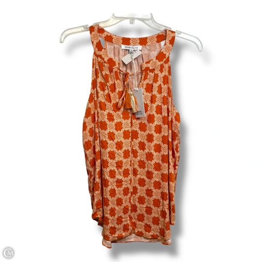 Top Sleeveless By Rose And Olive In Orange, Size: S