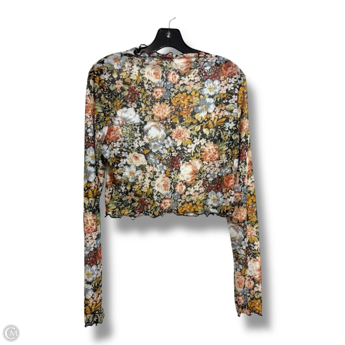 Top Long Sleeve By Cmf In Floral Print, Size: L