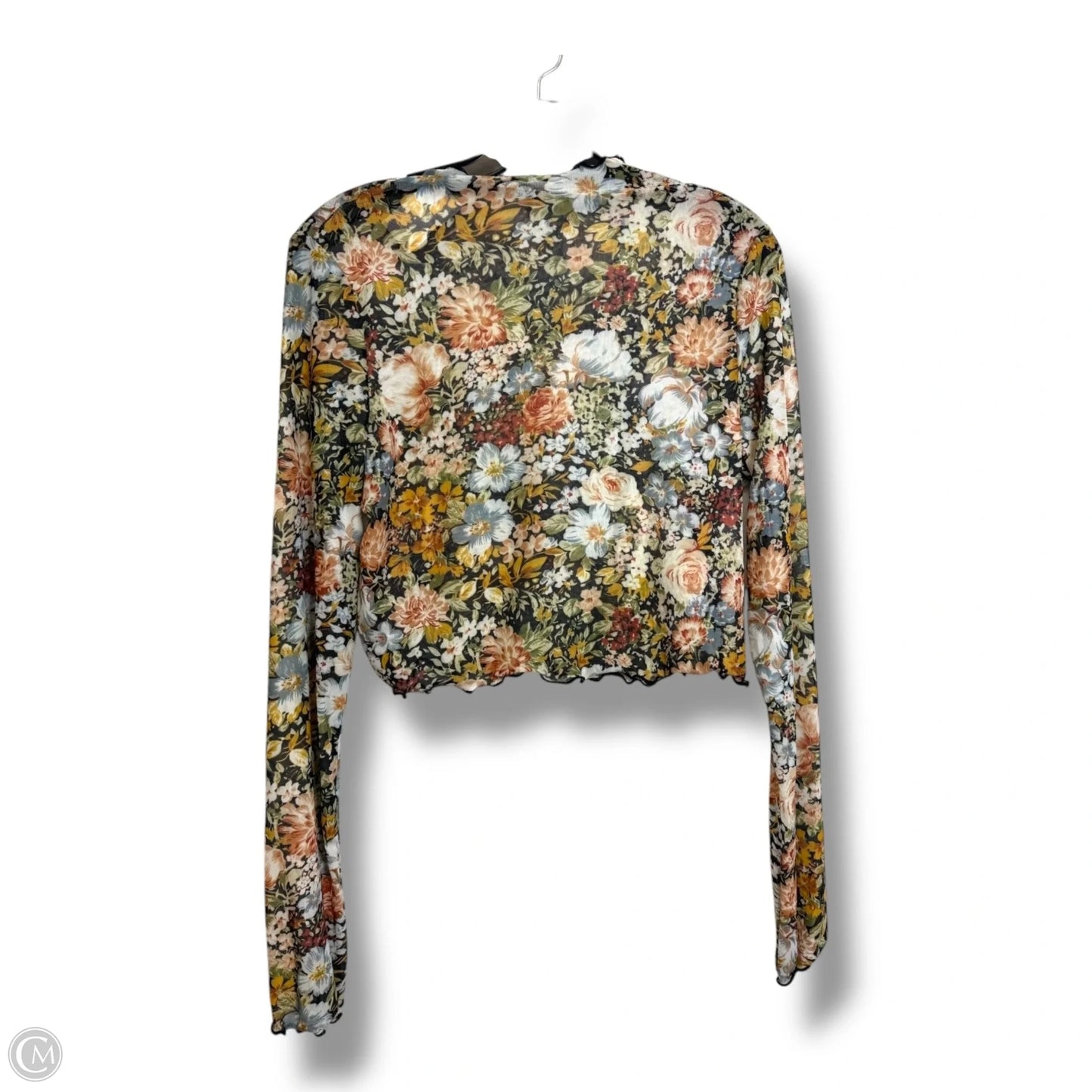 Top Long Sleeve By Cmf In Floral Print, Size: L