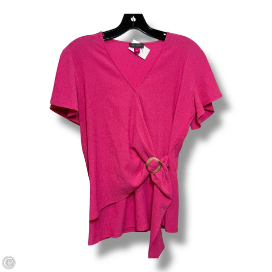 Top Short Sleeve By Vince Camuto In Pink, Size: S