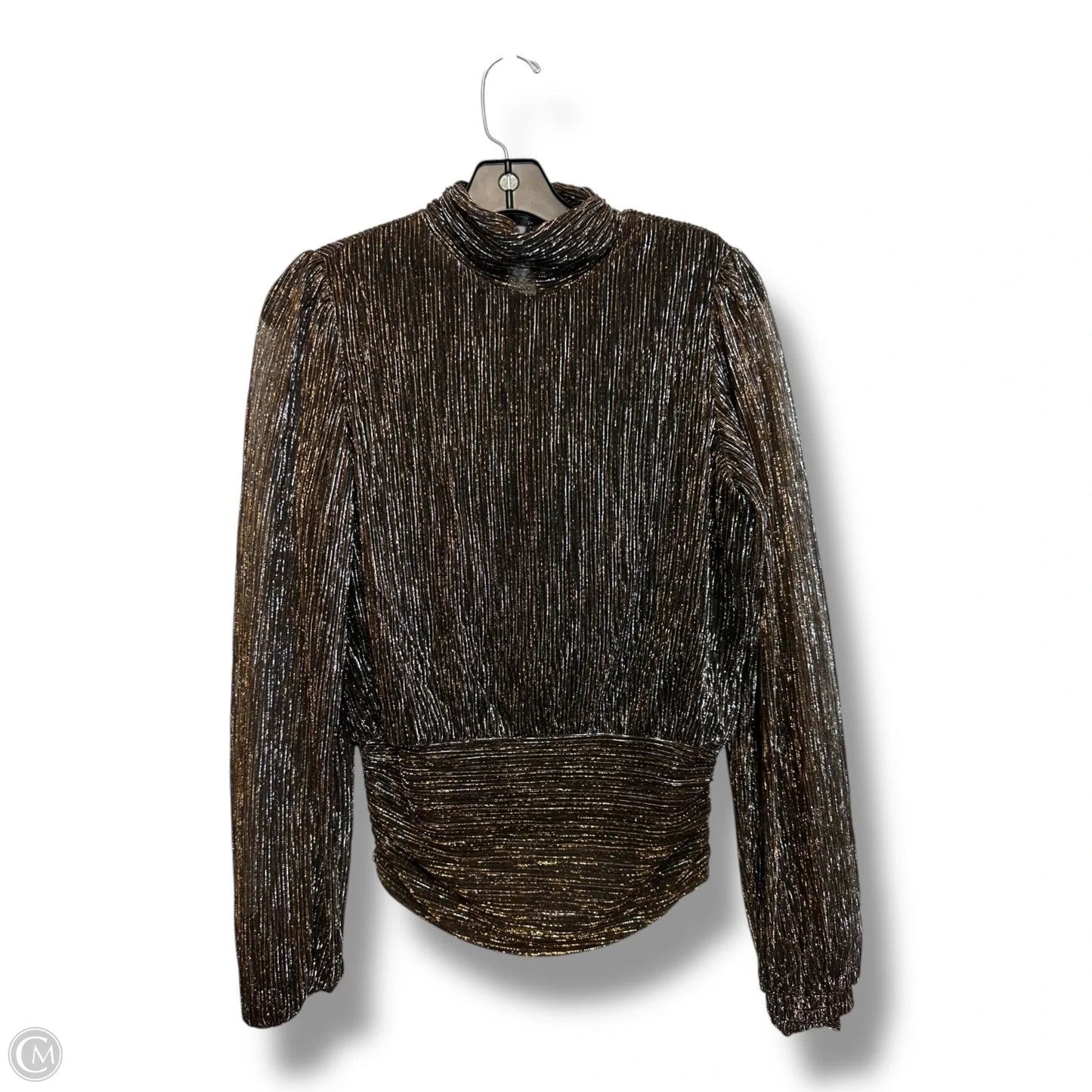 Blouse Long Sleeve By Bailey 44 In Bronze, Size: S
