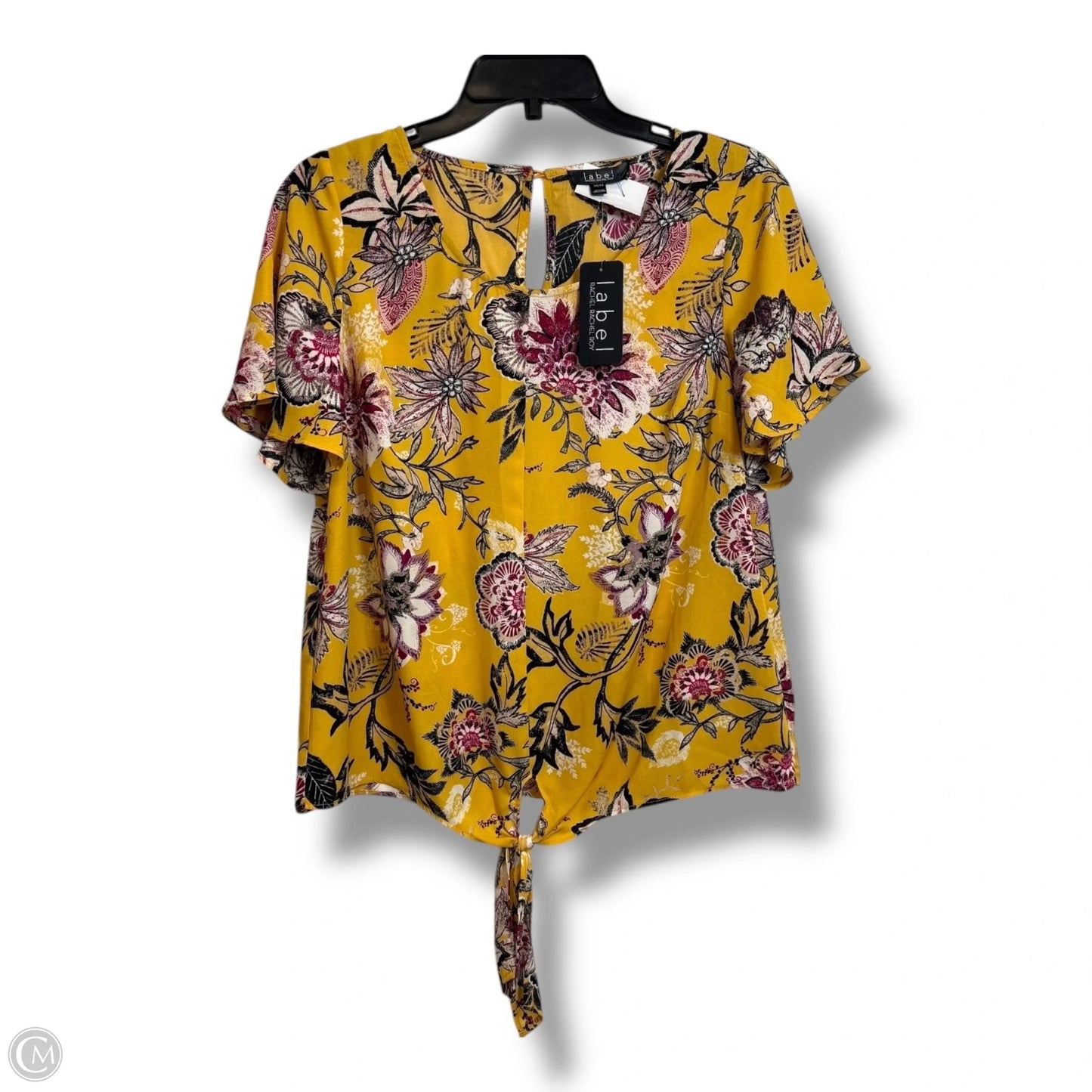 Top Short Sleeve By Rachel Roy In Floral Print, Size: M