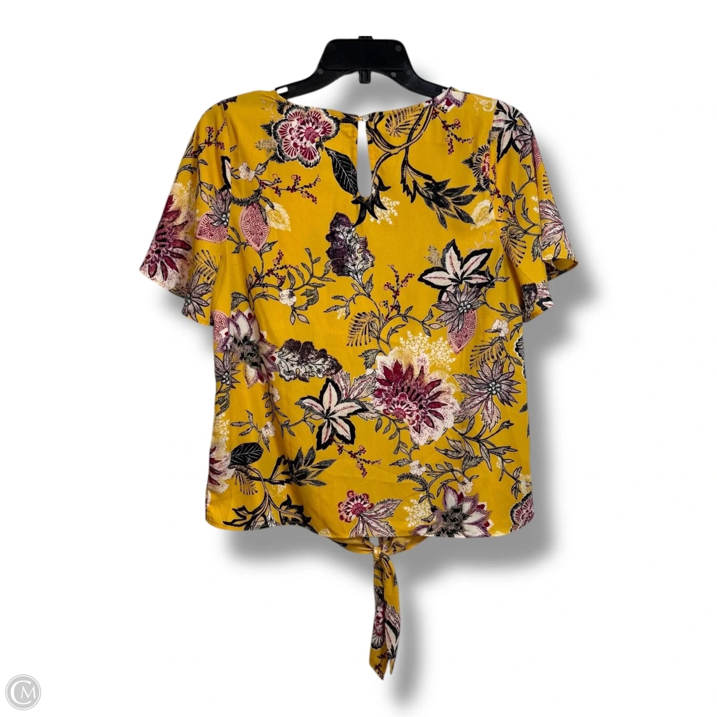 Top Short Sleeve By Rachel Roy In Floral Print, Size: M