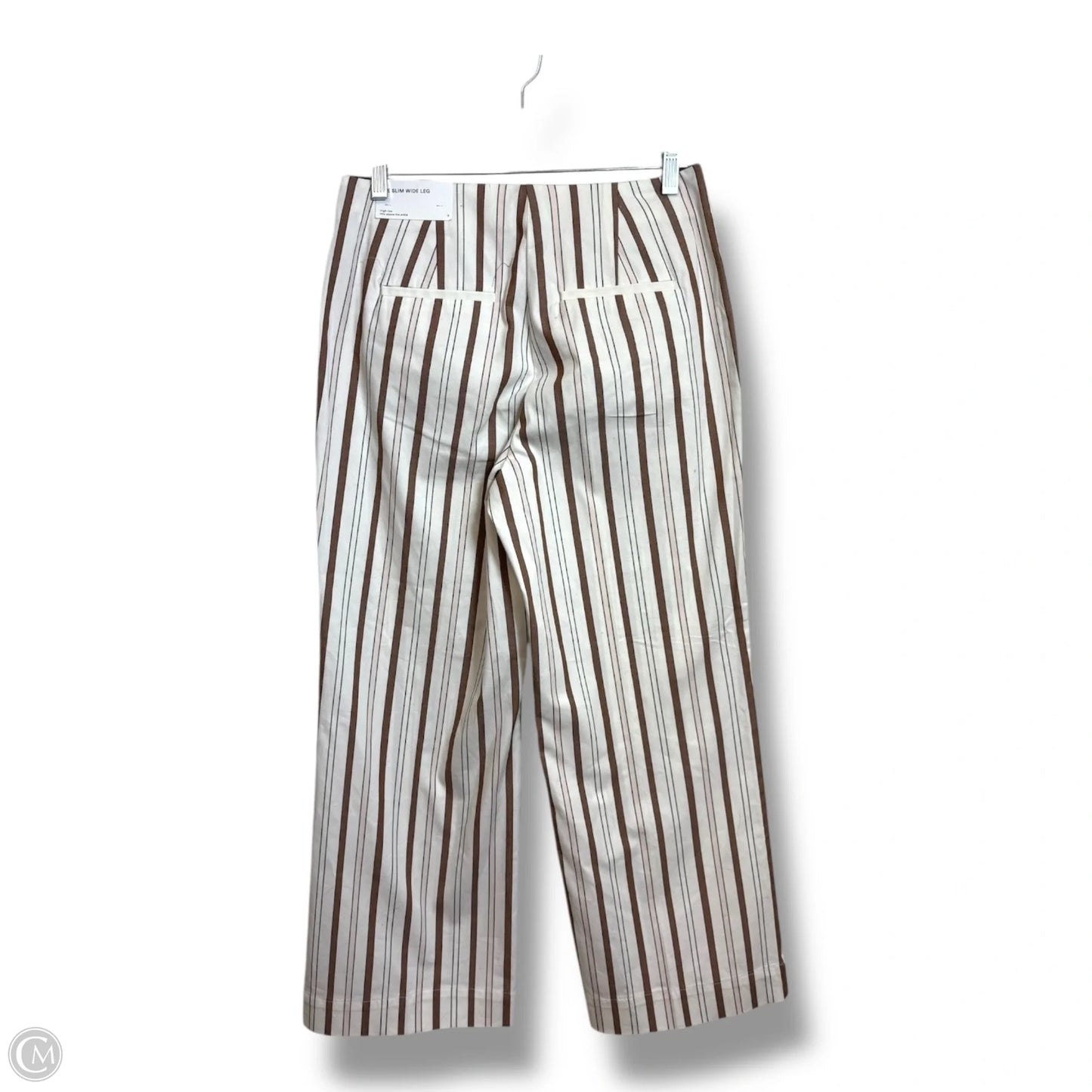 Pants slim Wide Leg By Ann Taylor In Striped Pattern, Size: 2