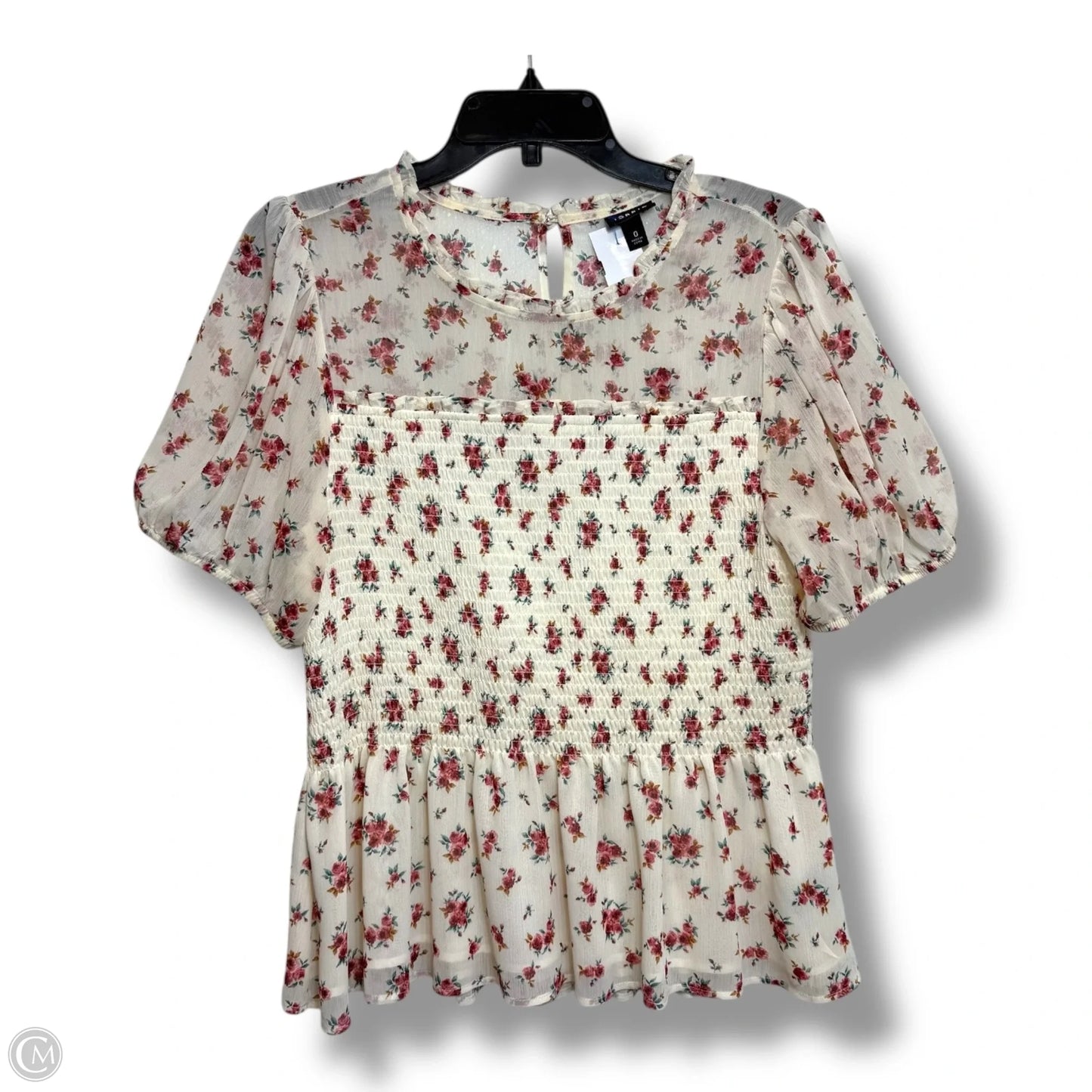 Top Short Sleeve By Torrid In Floral Print, Size: L