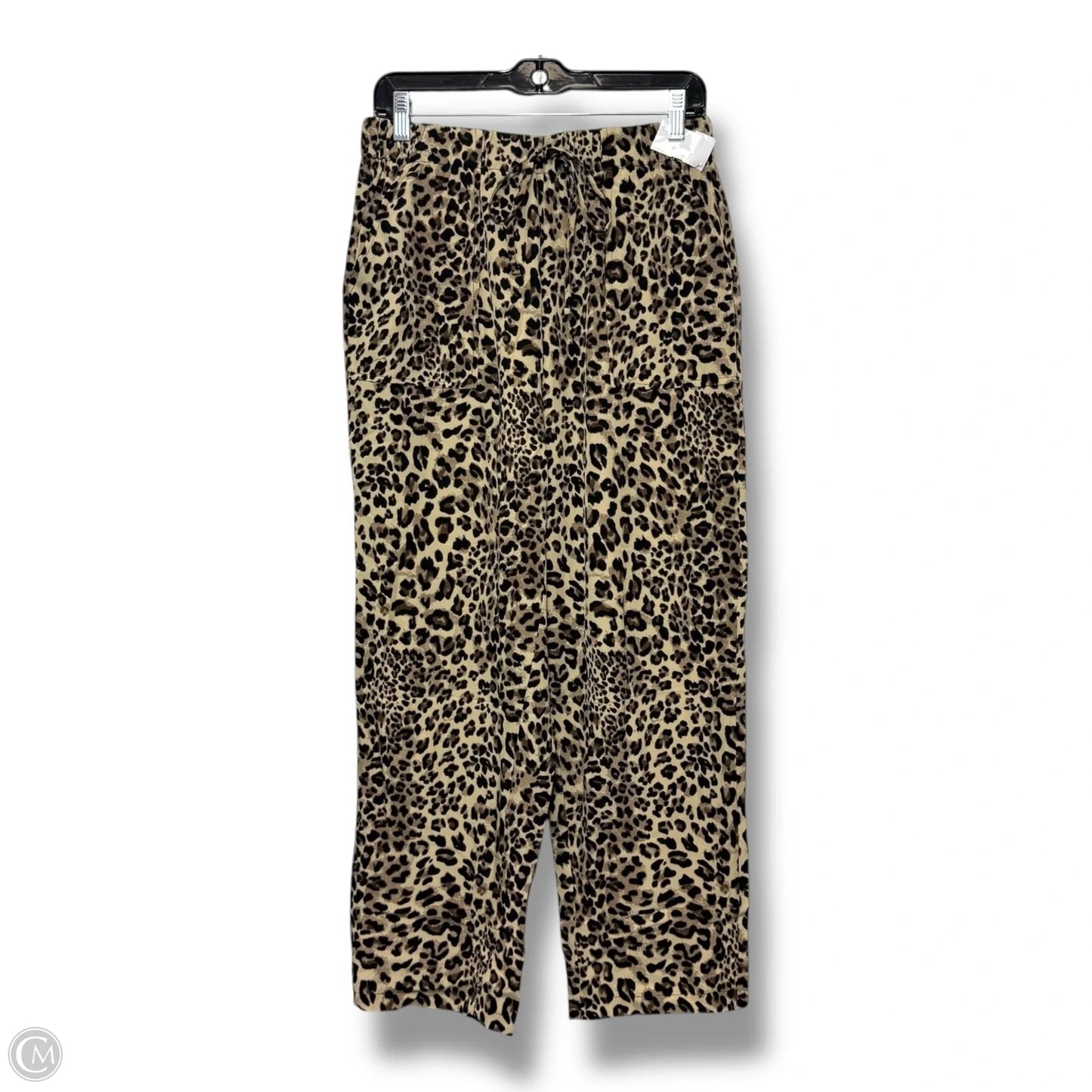 Pants Cropped By Shein In Animal Print, Size: L