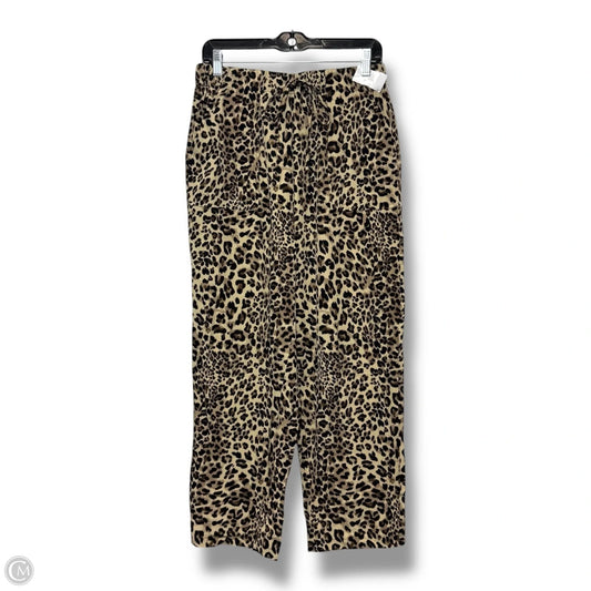 Pants Cropped By Shein In Animal Print, Size: L