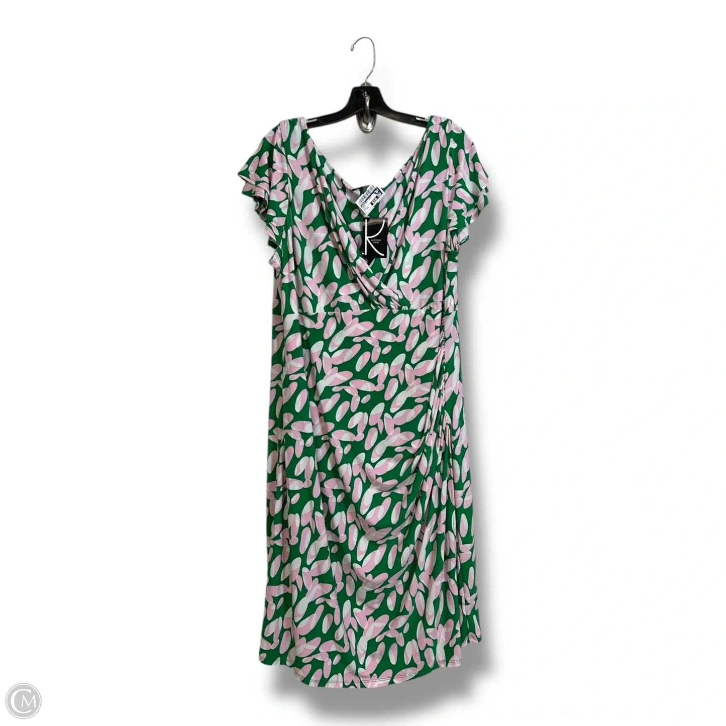 Dress Party Short By Kasper In Green, Size: Xxl