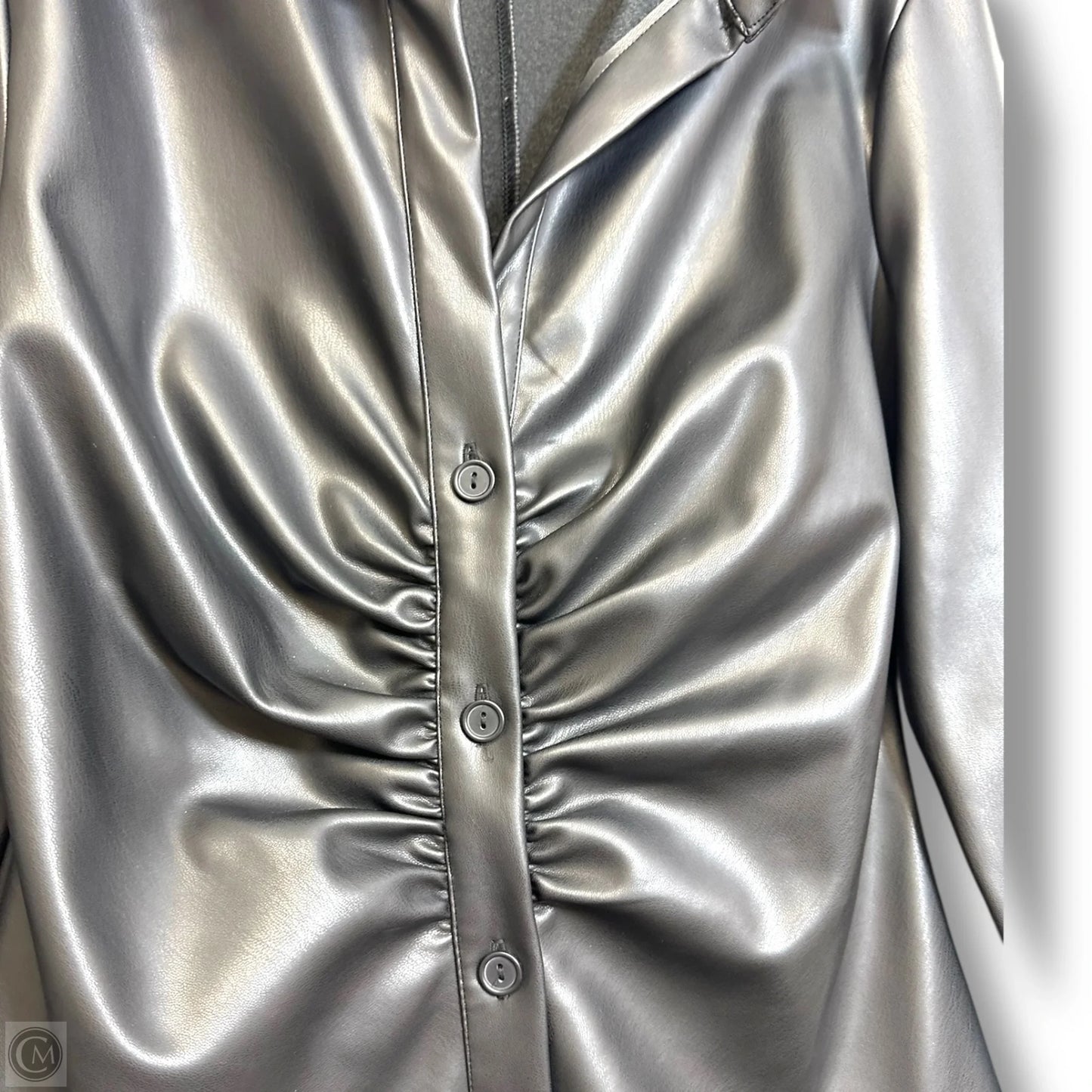 Blouse Long Sleeve By Clothes Mentor In Black, Size: S