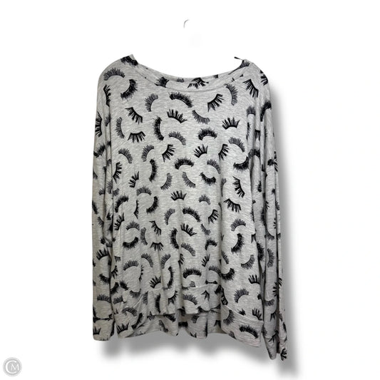 Top Long Sleeve Basic By Cupio In Grey, Size: Xl