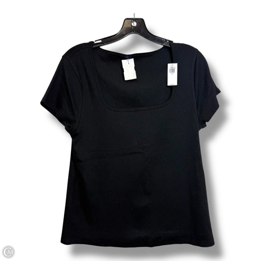 Top Short Sleeve Basic By Old Navy In Black, Size: Xl