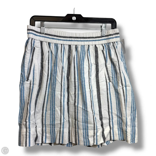 Skirt Mini & Short By Loft In Striped Pattern, Size: S