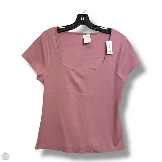 Top Short Sleeve Basic By Old Navy In Mauve, Size: Xl