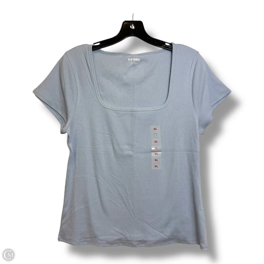 Top Short Sleeve Basic By Old Navy In Blue, Size: Xl