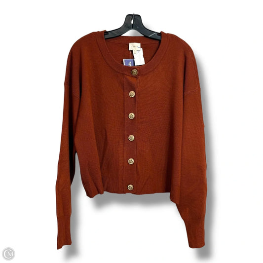 Sweater By Cyrus Knits In Bronze, Size: Xl