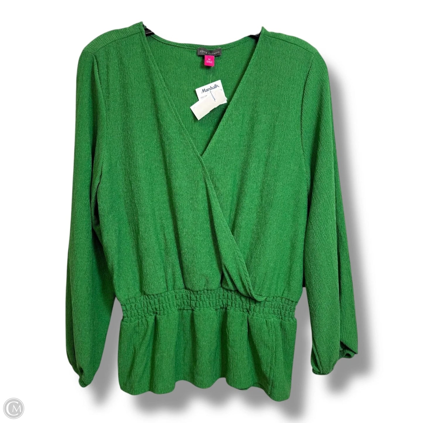Top Long Sleeve By Vince Camuto In Green, Size: M