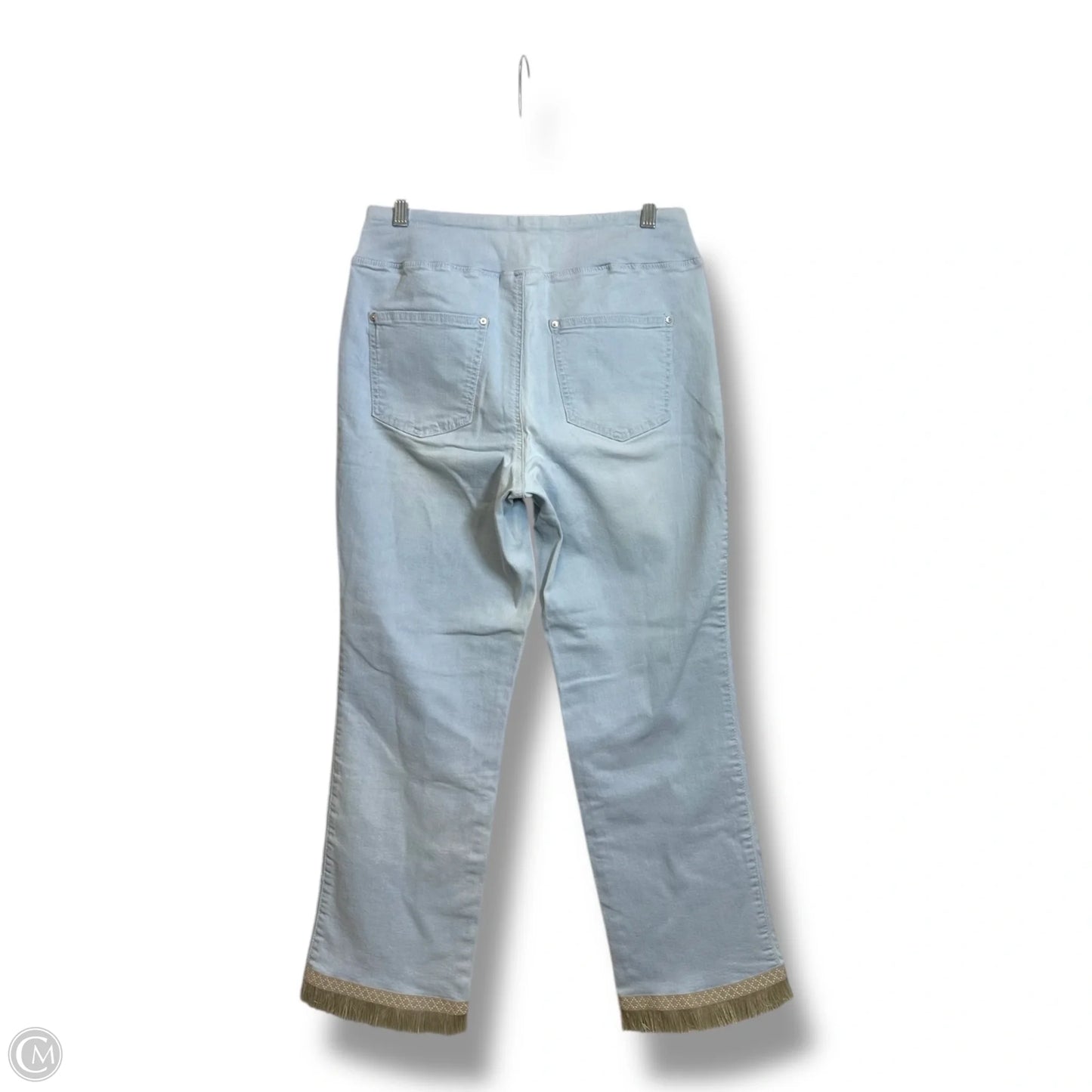 Jeans Cropped By Belle By Kim Gravel In Blue Denim, Size: 10