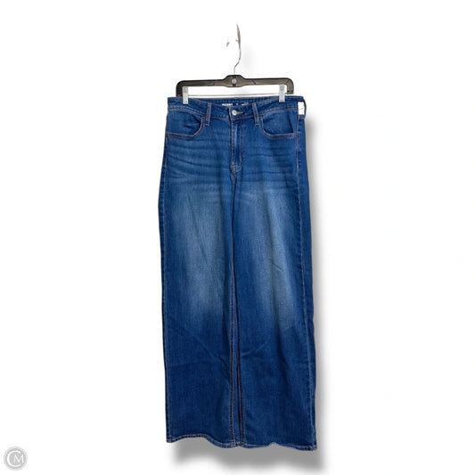 Jeans high rise wow Wide Leg By Old Navy In Blue Denim, Size: 12