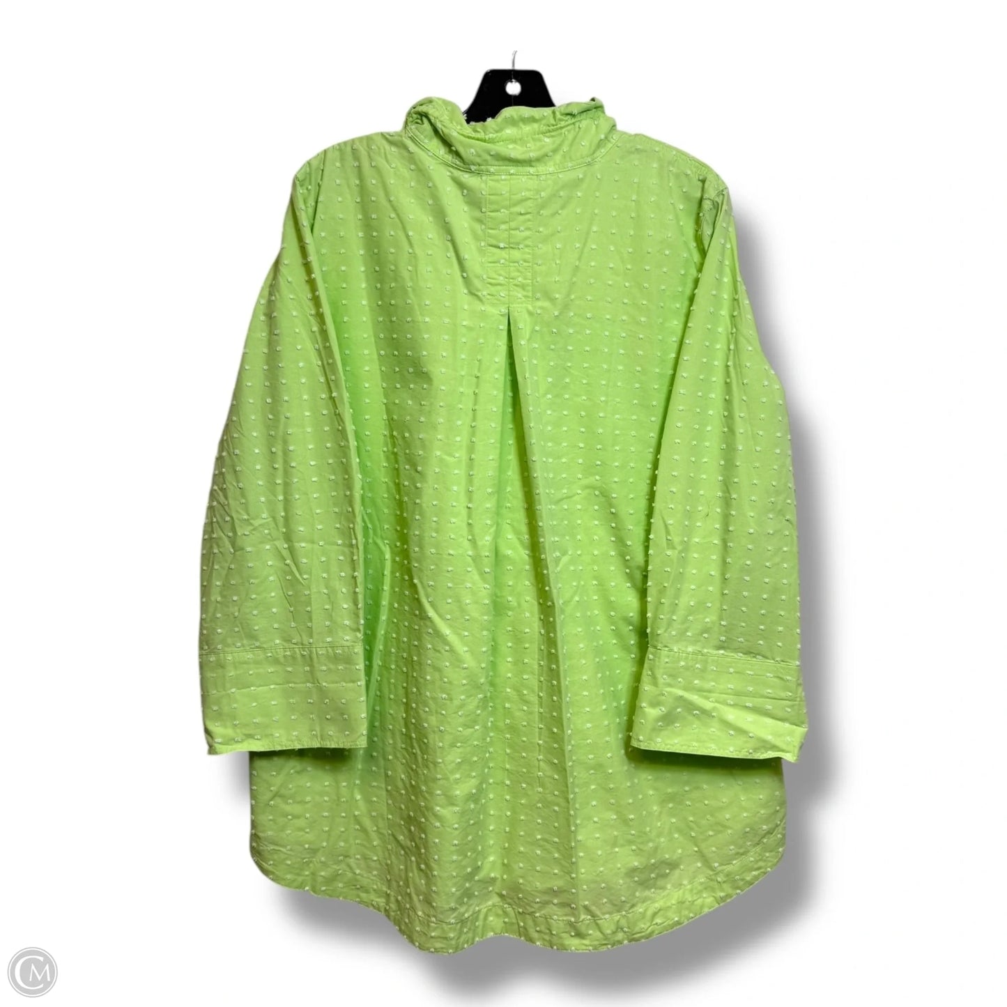 Tunic 3/4 Sleeve By Appleseeds In Green, Size: L