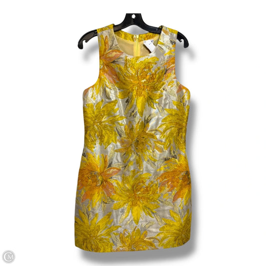 Shift Dress Party Short By Clothes Mentor In Yellow, Size: 12