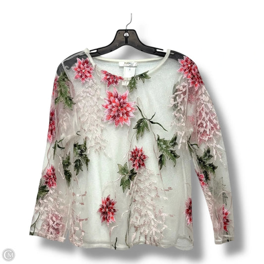 Top Long Sleeve By Cme In Floral Print, Size: S