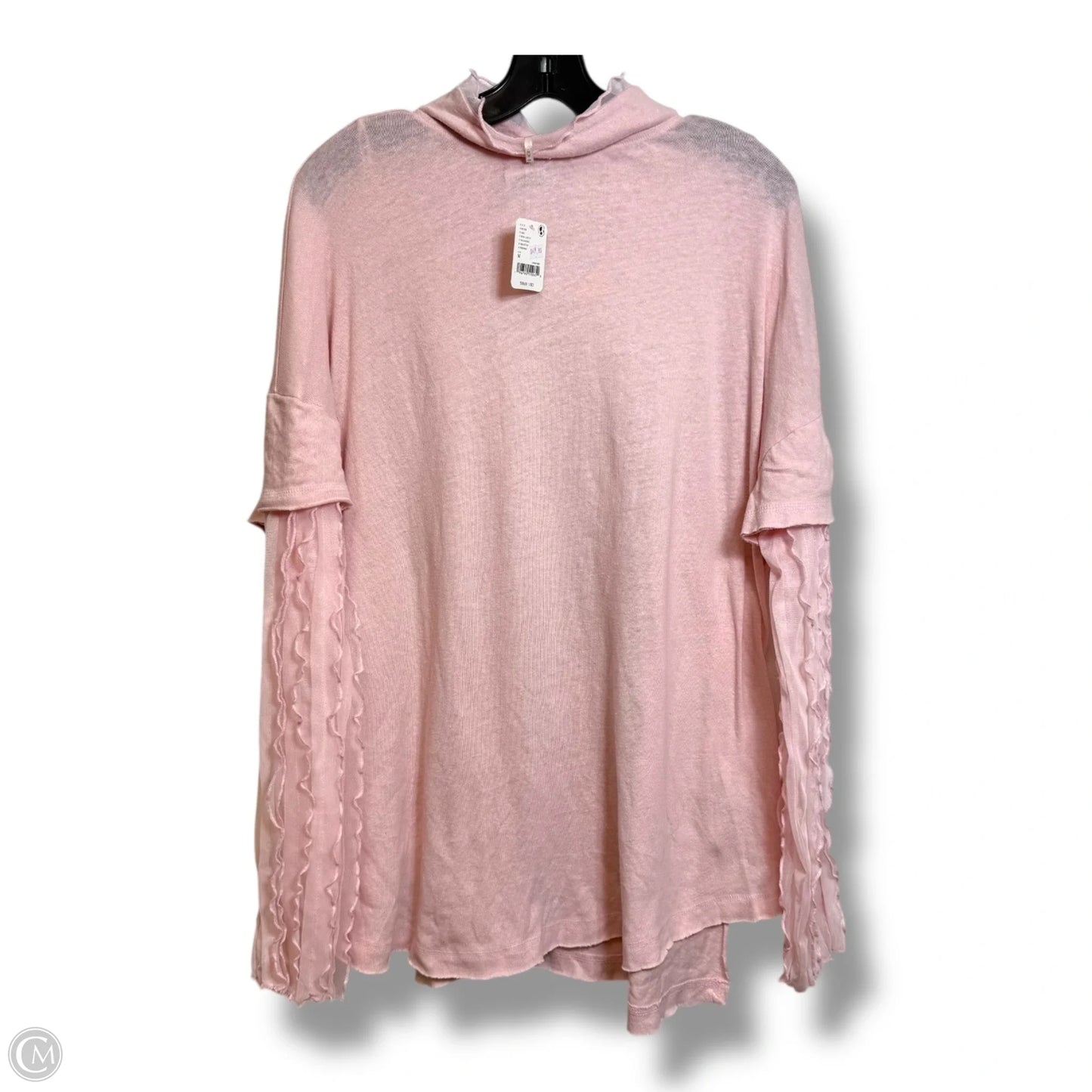 Top Long Sleeve Basic By Free People In Pink, Size: M