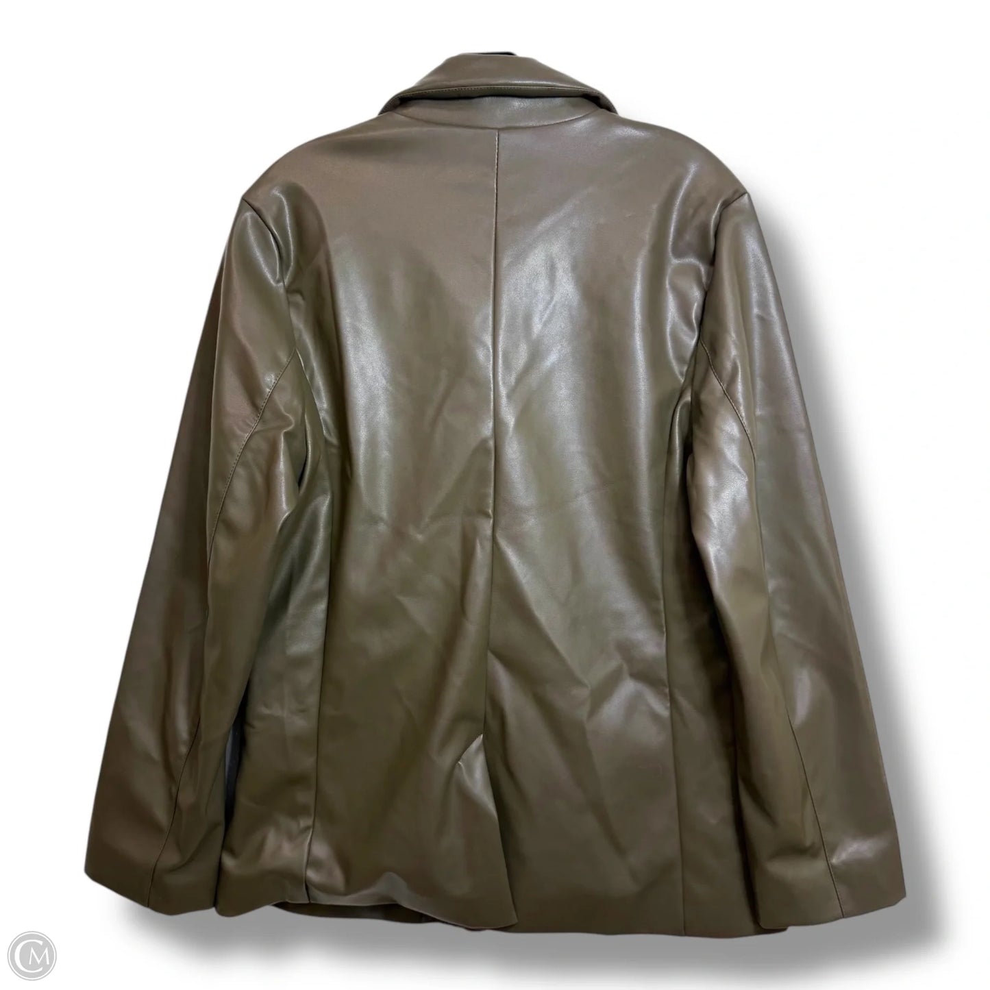 Blazer By Clothes Mentor In Brown, Size: L