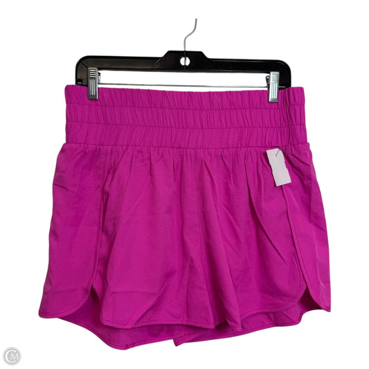 Athletic Shorts By Pink Lily In Pink, Size: Xl