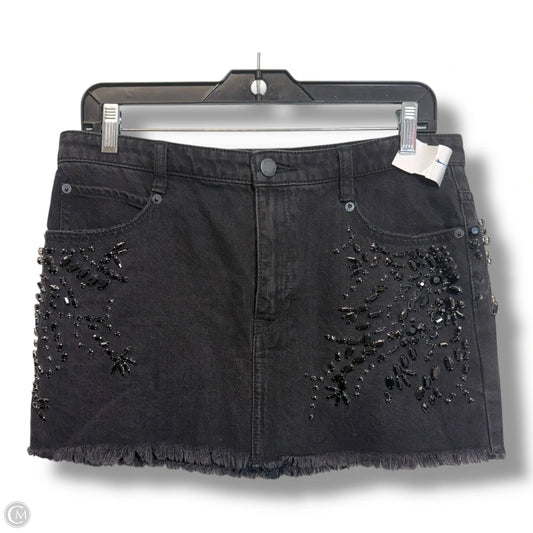 Skirt By Free People In Black Denim, Size: 6