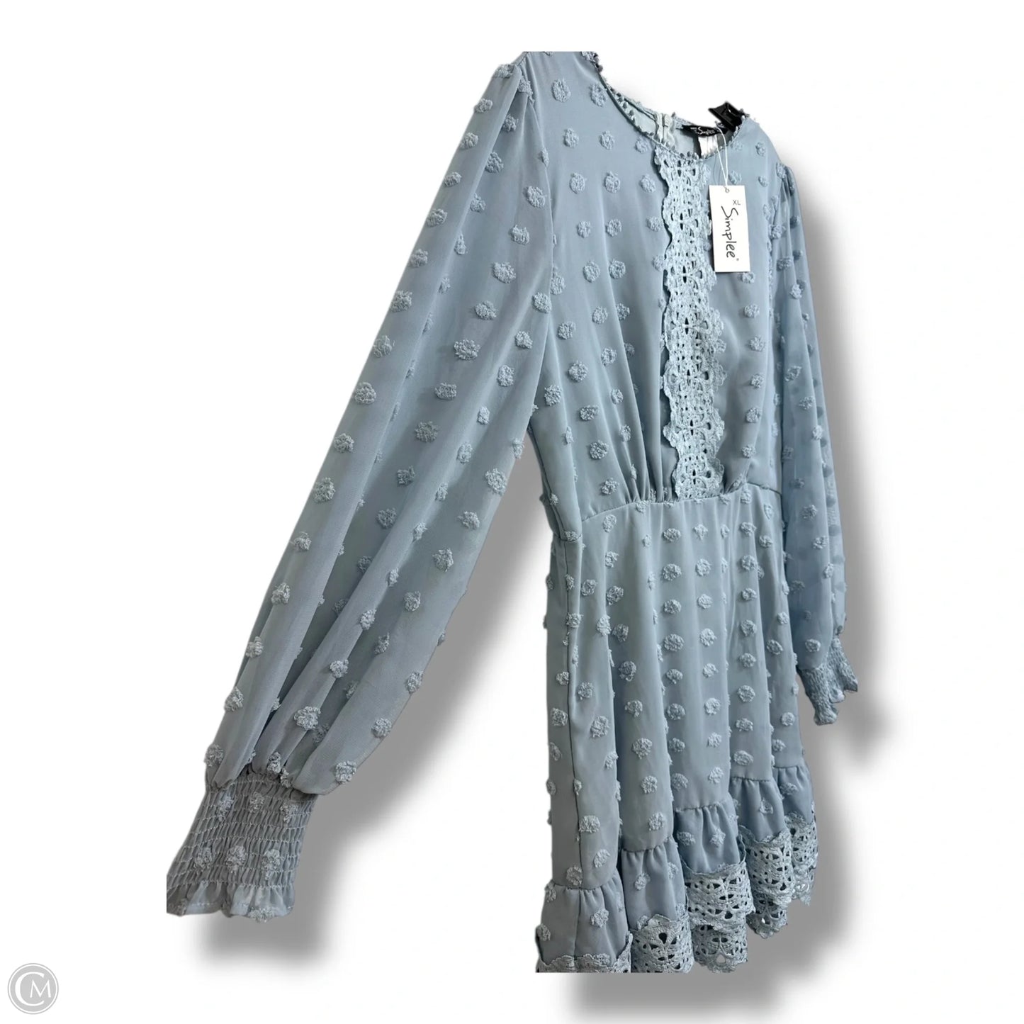 Dress Party Short By Cme In Blue, Size: Xl