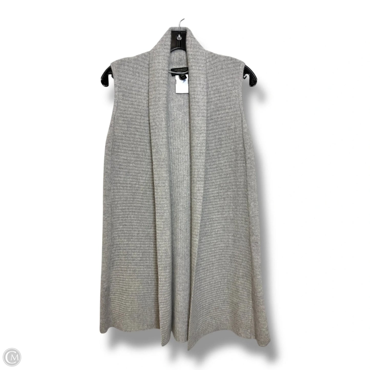 Vest Sweater By Charter Club In Grey, Size: Xs