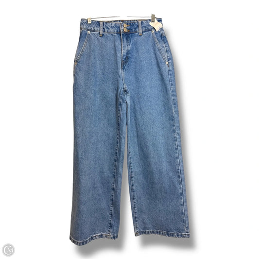 Jeans Wide Leg By Just Fab In Blue Denim, Size: 0