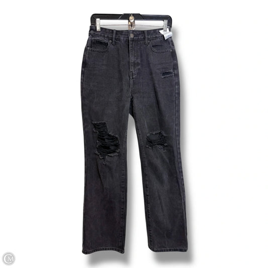 Jeans Straight By Shoedazzle In Black Denim, Size: 4