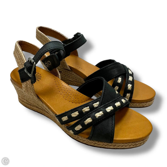 Sandals Designer By Ugg In Black, Size: 7