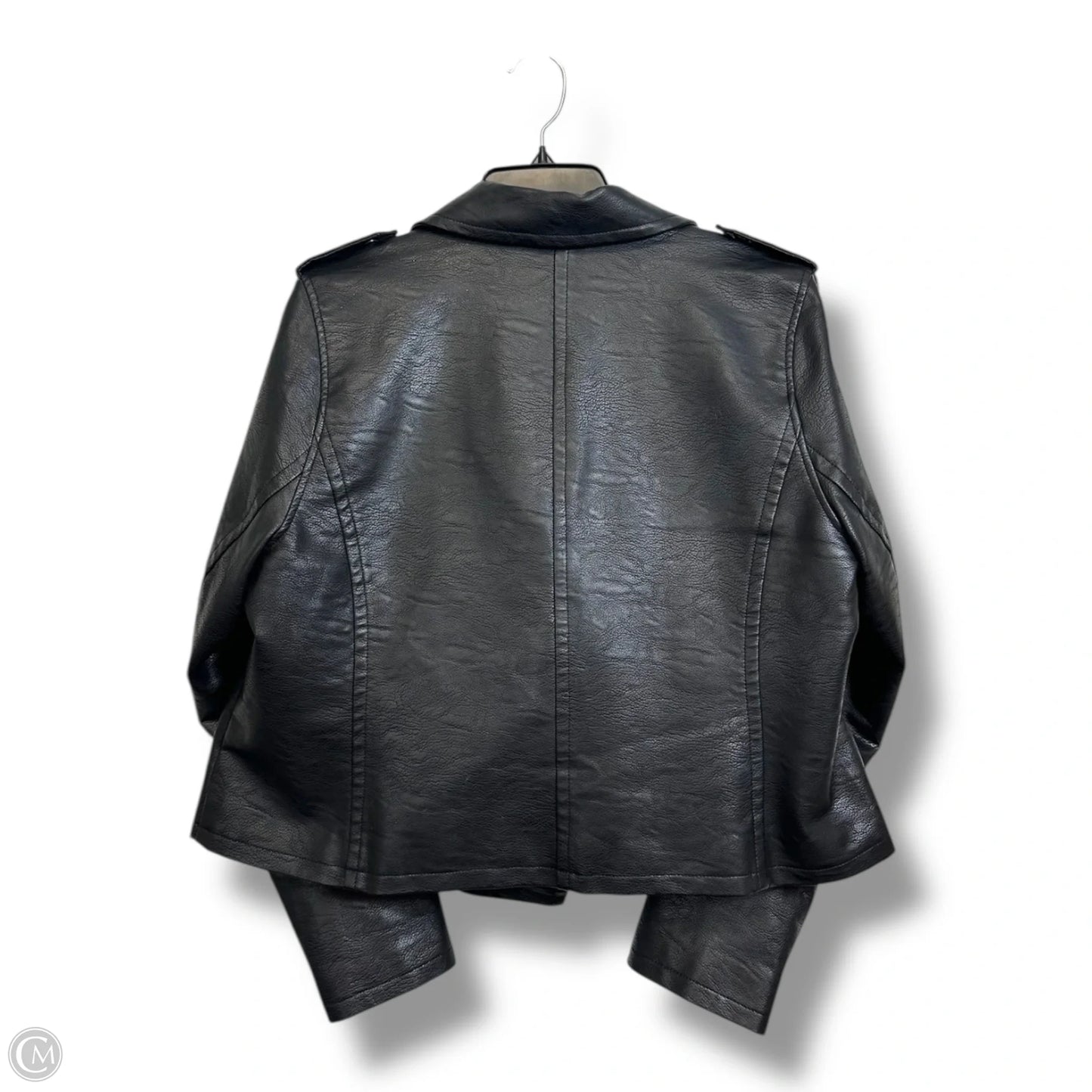 Jacket Moto By Eloquii In Black, Size: Xl