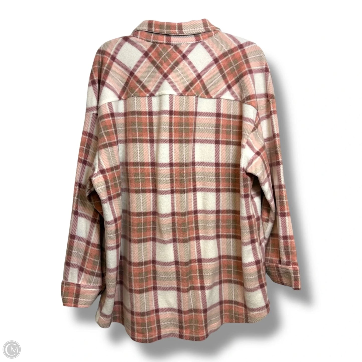 Jacket Shirt By Cmf In Plaid Pattern, Size: 2x