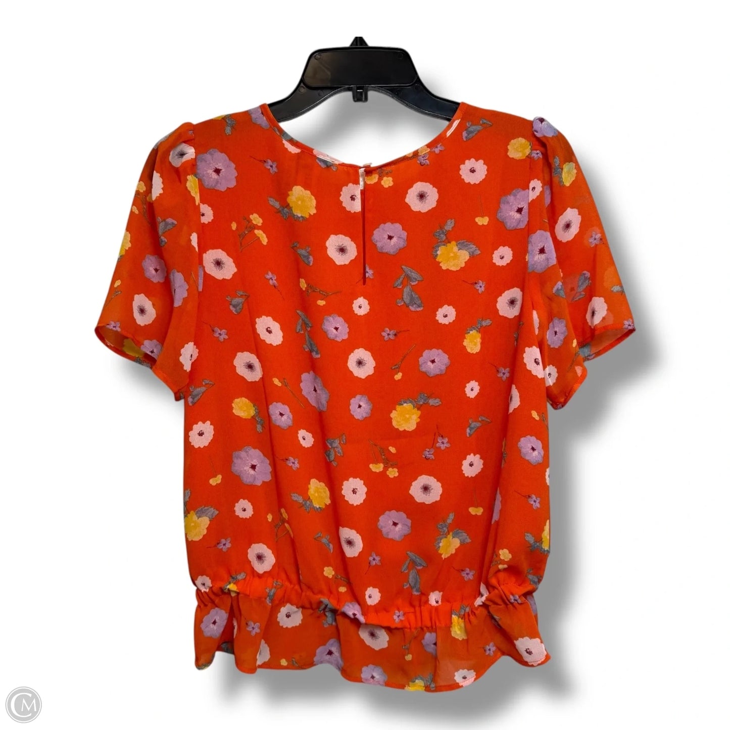 Top Short Sleeve By Ann Taylor In Orange, Size: Xs