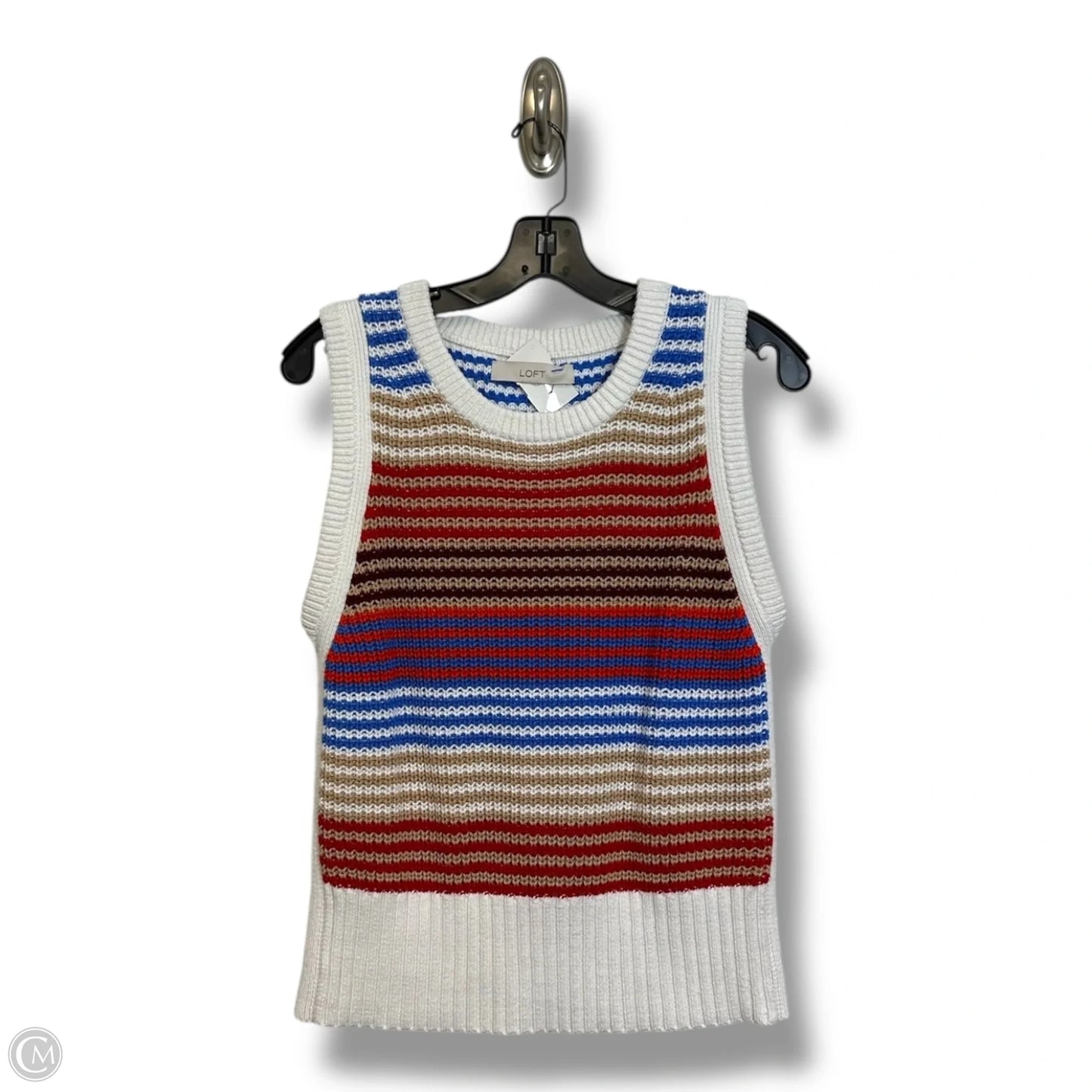 Top Sleeveless By Loft In Multi-colored, Size: Xs
