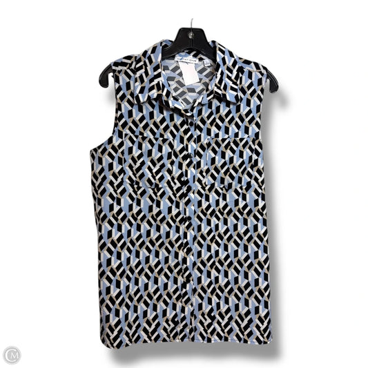 Top Sleeveless By Notations In Multi-colored, Size: L