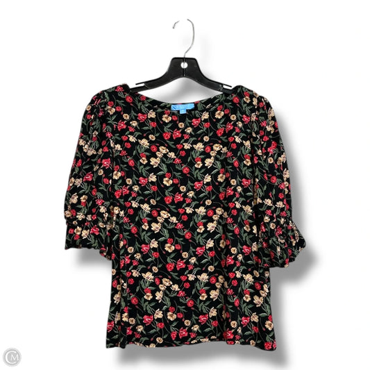 Top Short Sleeve By Draper James In Floral Print, Size: M